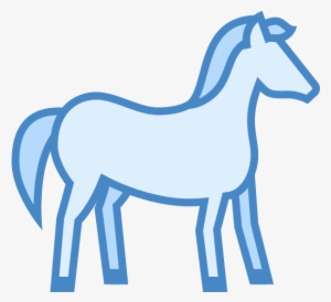 Horse Clipart Png Image - Blue Horse Transparent Background