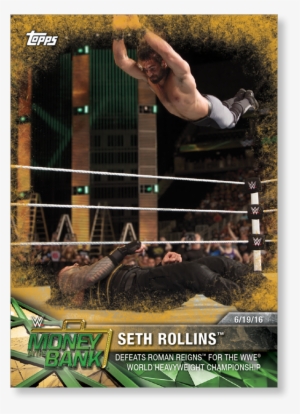Seth Rollins 2017 Wwe Road To Wrestlemania Base Cards - Roman Reigns Vs Seth Rollins A Maney