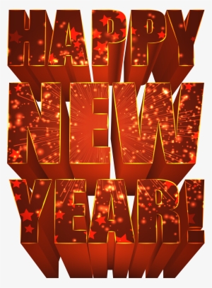 Happy New Year Red Png Clip Art Image, Is Available - Happy New Year Png