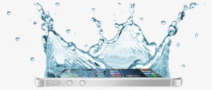 Water Resistant Iphone - Transparent Splash Red Water Psd