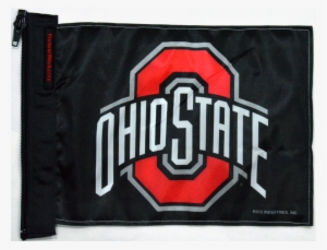 Ohio State Flag Black - Ncaa - Ohio State Buckeyes Car Flag