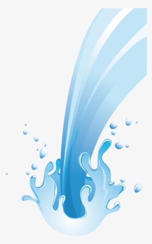 Water Splash Bathroom Sticker - Chorro De Agua Cayendo Png