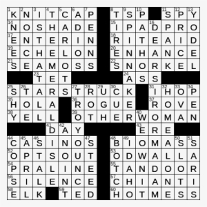0929-18 Ny Times Crossword 29 Sep 18, Saturday - Crossword