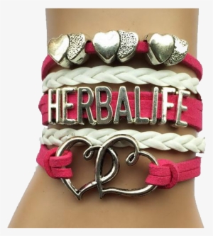 Hot Pink Herbalife Heart Bracelet - Bracelet