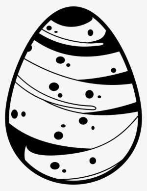 Easter Egg With A Line Covering Almost All Its Surface - Easter Egg