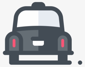 cab back view icon - car