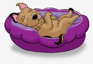 Bed Clipart Dog - Dog In Dog Bed Clipart