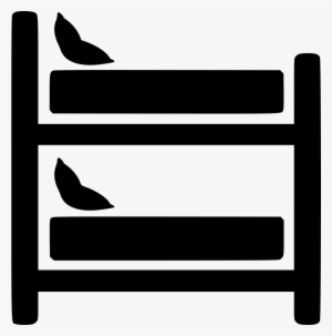 Bed Icon Png - Bunkbed Clipart Black And White