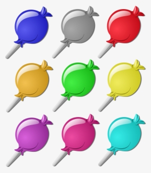 Marbles - Candies - Lollipop Clip Art