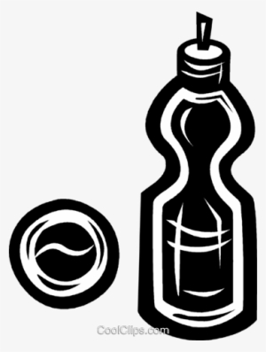 Water Bottle And Ball Royalty Free Vector Clip Art