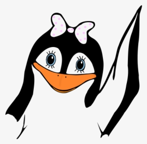 This Graphics Is Penguin Girl About Penguin, Penguin - Pinguim Menina Png