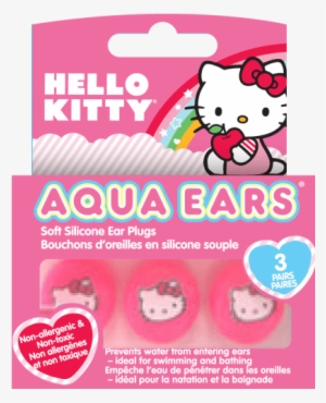 Hello Kitty - Aqua Ears Hello Kitty Soft Silicone Ear Plugs - 3 Pairs