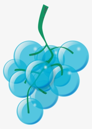 Vector Clip Art - Cartoon Green Grapes