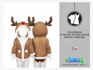 Venus Princess Moose Antlers Hoodie - Sims 4