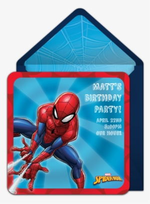 Spider-man Classic Online Invitation - Spider-man