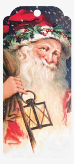 Christmas Vintage Santa Tag Free Christmas - Vintage Postcard Santa Sad