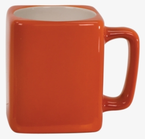 6c5803-e Orange Square Lazer Mug 8oz - Mug