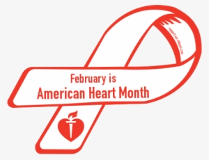 American Heart Month Ribbon