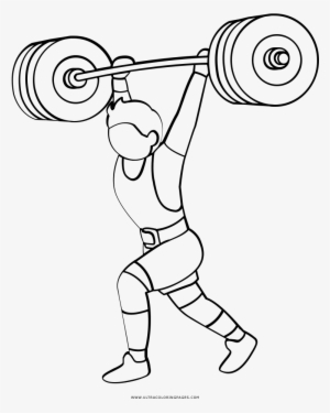 Weightlifting Coloring Page - Olympic Weightlifting