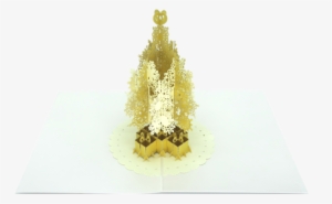 This Beautiful Paper Love Magical Golden Christmas - Christmas Tree