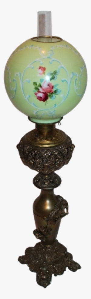 Daylight Victorian Banquet Lamp ~ Old Original Shade - Antique