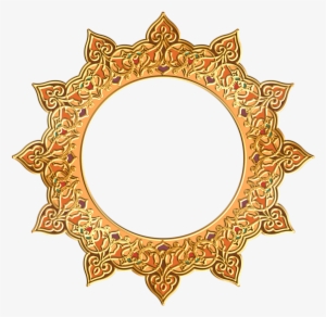 Round Frame, Object, Texture, Round, Graphical, Hq - Islamic Round Design Png