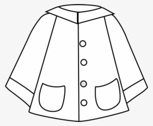 Rain - Clipart - Outline - Raincoat Clipart