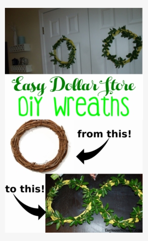 Easy Spring-themed Dollar Store Wreaths
