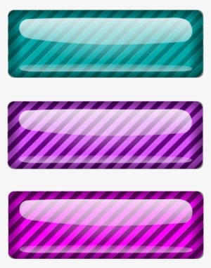 Striped Glossy Buttons Png Clip Arts - Glossy Button In Android