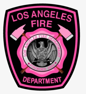 A Pink Version Of The Los Angeles Fire Department Shoulder - Los Angeles Fire Department