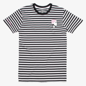 embroidered striped tee - le coq t shirts