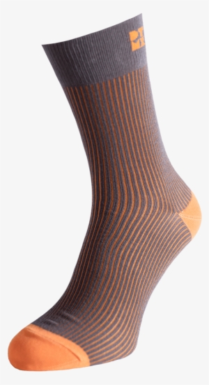 Funky Ribbed Striped Silver Socks - Sock