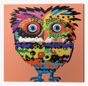 Owl, Vector Illustration, A Series Of Popular Hipster-characters - Art Print: Visu's Owl, Vector Illustration, Illustration