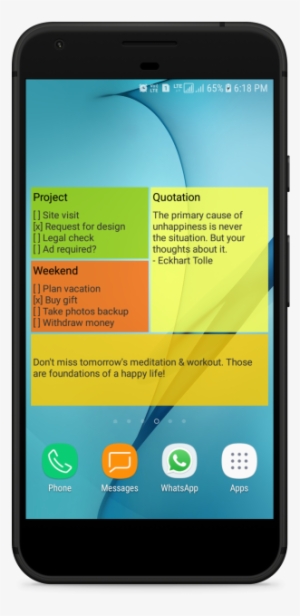 Notezilla Stickynote In For Android Home Screen - Android