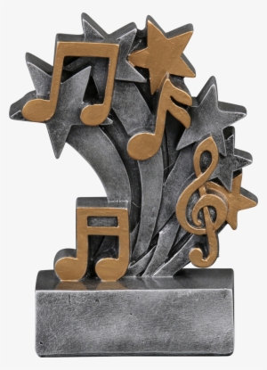 57226gs Star Blast Resin Music Trophy - Music Trophy Png