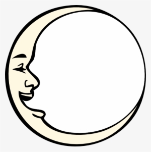 Crescent Moon Clipart Black And White