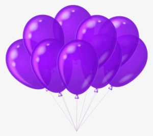 This Png Image - Purple Balloons Clip Art