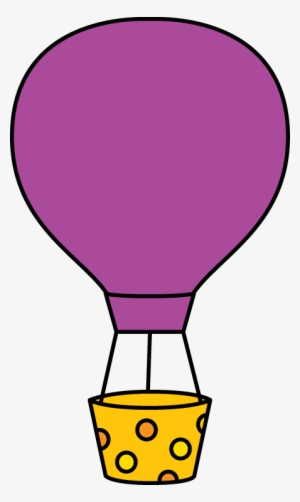 Hot - Purple Hot Air Balloon Clip Art