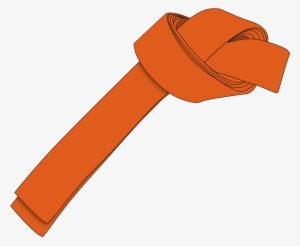Ichf Orange Belt 8th Gup Large - Clip Art Martial Arts Belts