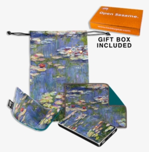 Water Lillies Desktop Essentials Tech Gift Set - Claude Monet Water Lilies Poster - 12x18