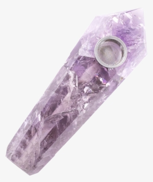 True Amethyst Natural Healing Crystal Pipe - Crystal Amethyst Pipe
