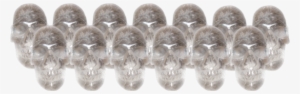 12 Large Quartz Crystal Skull Set - Quartz