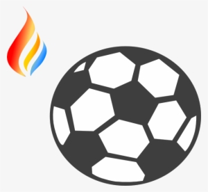 Flame Logo 8 - Soccer Clipart Black And White