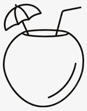Coconut Clipart Coconut Water - Clipart Of Coconut Water