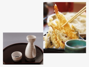 Sake And Tempura Udon - Tempura