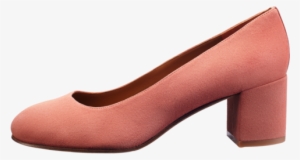 The Heel - Coral - Blue Suede Pump Png Margauxny