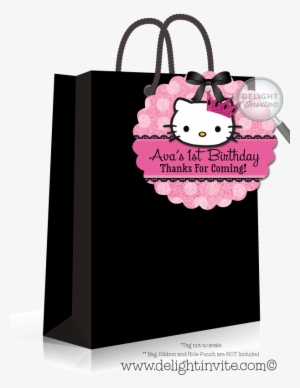 Hello Kitty Party Favor Tags - Thanks Card Hello Kitty