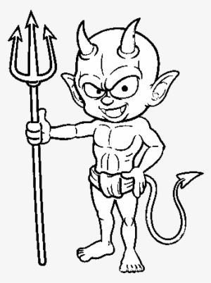 Evil Demon Coloring Page - Drawing