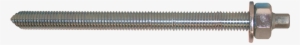 Expandet Threaded Rod Pointed, With Nut And Washer - Threaded Rod With Nut And Washer