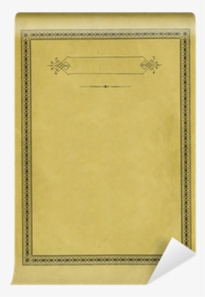 Antique Paper With Decorative Frame And Torn Edges - Paper